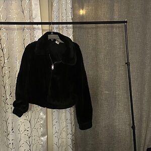 No Boundaries Black Teddy Jacket